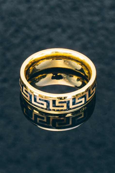 versace wedding ring men|Versace men's jewellery.